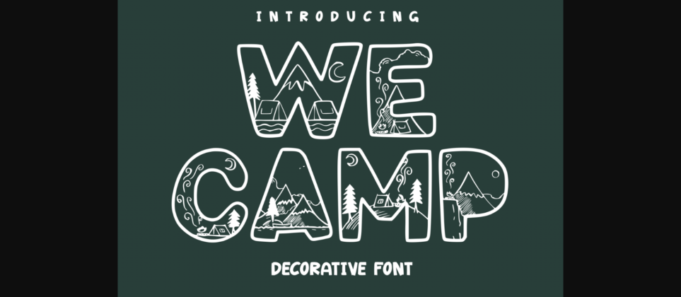 We Camp Font Poster 1