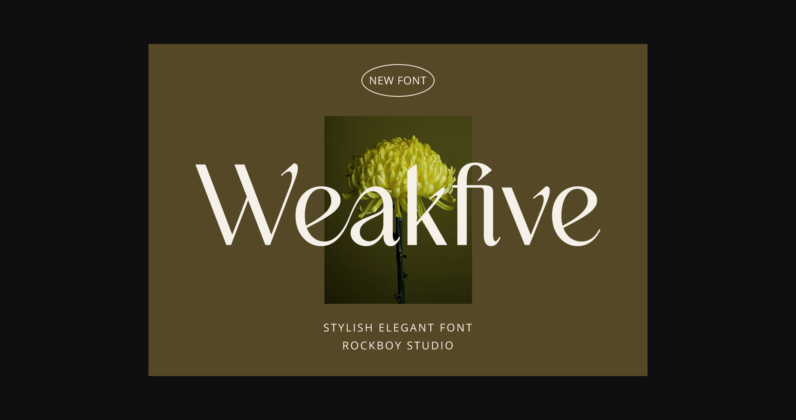 Weakfive Font Poster 3