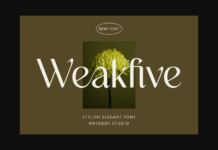 Weakfive Font Poster 1