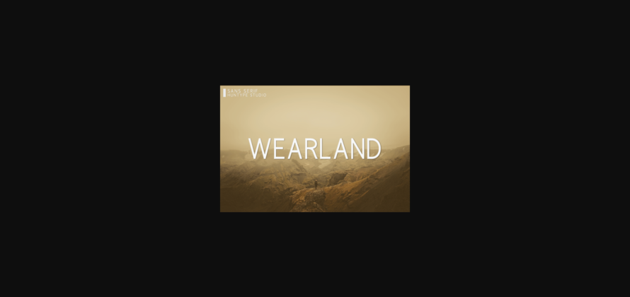 Wearland Font Poster 3