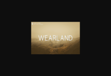 Wearland Font Poster 1