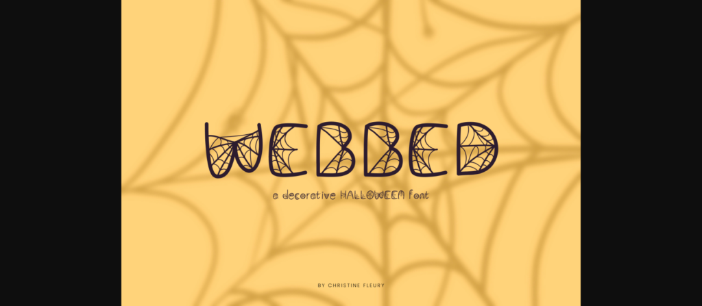 Webbed Font Poster 3