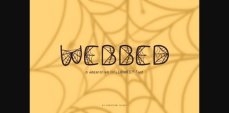 Webbed Font Poster 1