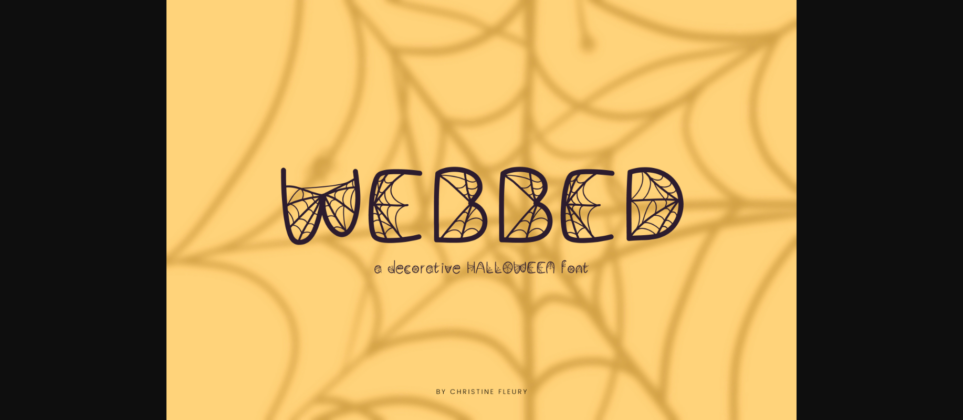 Webbed Font Poster 1