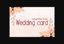 Wedding Card Font Wedding Card Font Poster 1