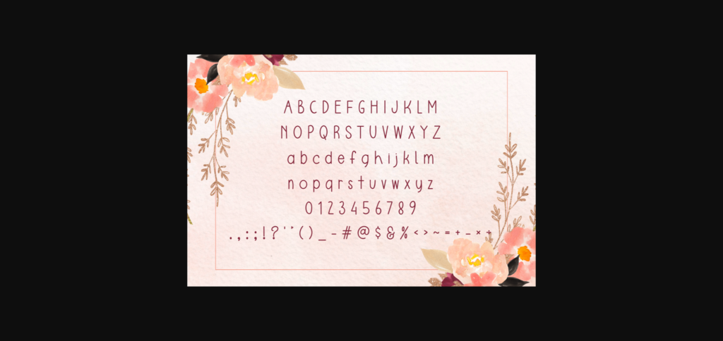 Wedding Card Font Poster 4