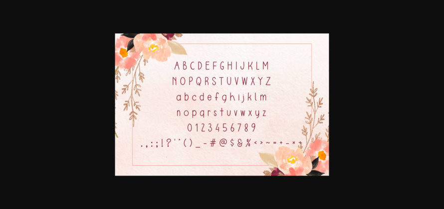 Wedding Card Font Poster 4