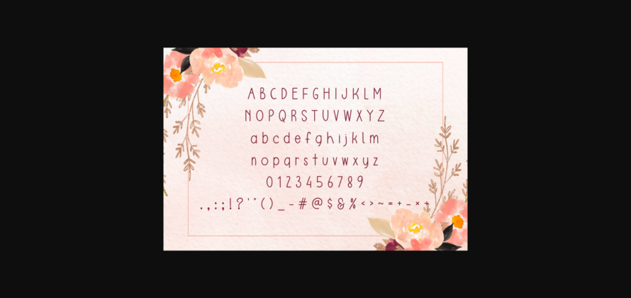 Wedding Card Font Poster 2