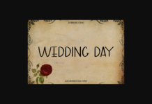 Wedding Day Font Poster 1