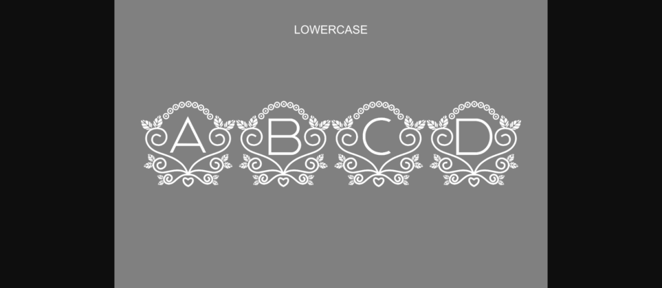 Wedding Monogram Font Poster 7