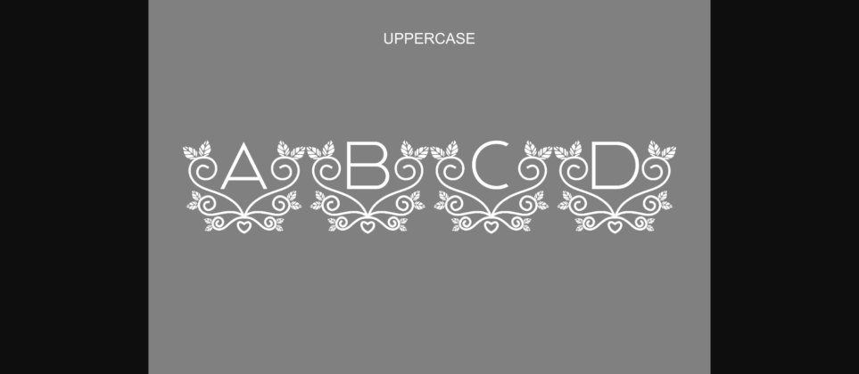 Wedding Monogram Font Poster 8