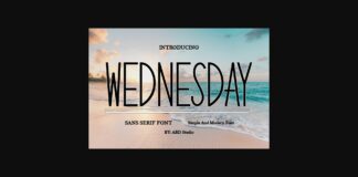 Wednesday Font Poster 1