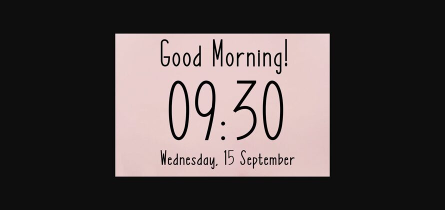 Wednesday Font Poster 6