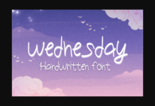 Wednesday Font Poster 1