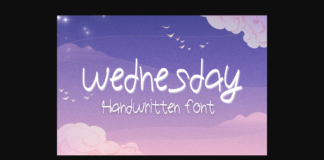 Wednesday Font Poster 1