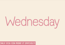 Wednesday Font Wednesday Font Poster 1