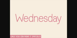 Wednesday Font Poster 1