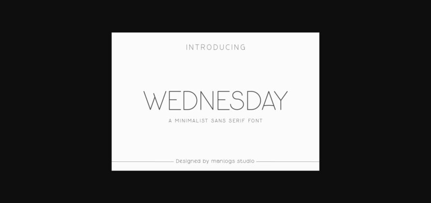 Wednesday Font Poster 3
