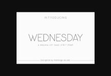 Wednesday Font Poster 1