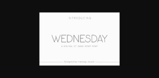 Wednesday Font Poster 1