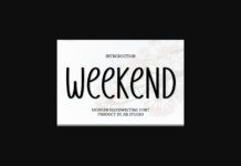 Weekend Font Poster 1