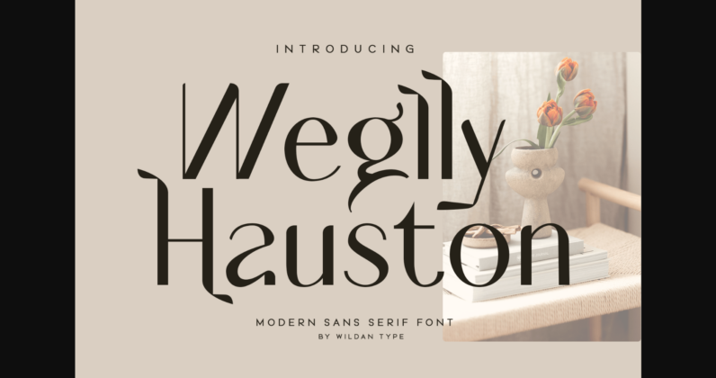 Weglly Hauston Font Poster 3