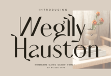 Weglly Hauston Font Poster 1