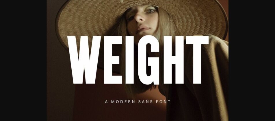 Weight Font Poster 3