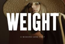 Weight Font Poster 1