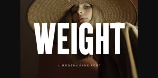 Weight Font Poster 1