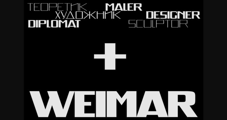 Weimar Font Poster 3