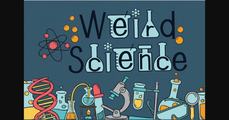 Weird Science Font Poster 3
