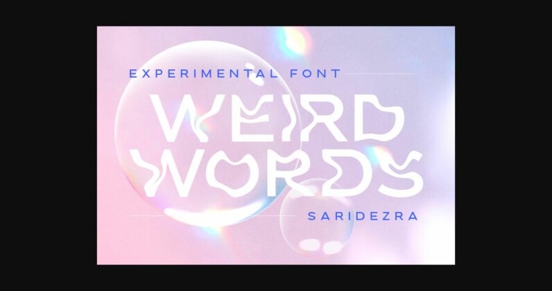 Weird Words Font Poster 3
