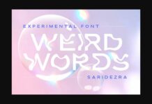 Weird Words Font Poster 1