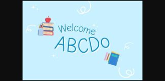 Welcome Abcdo Font Poster 1
