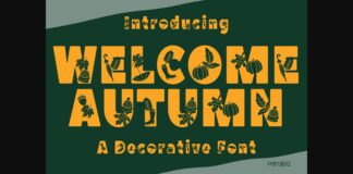 Welcome Autumn Font Poster 1