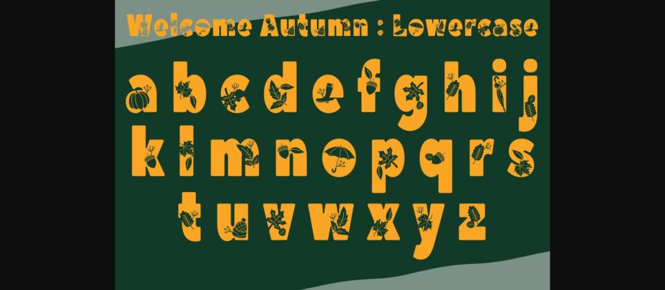 Welcome Autumn Font Poster 6