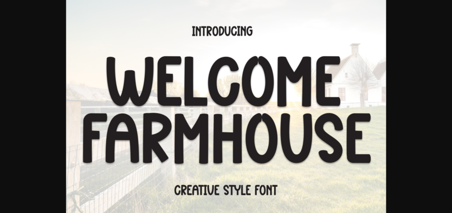 Welcome Farmhouse Font Poster 3