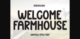 Welcome Farmhouse Font Poster 1