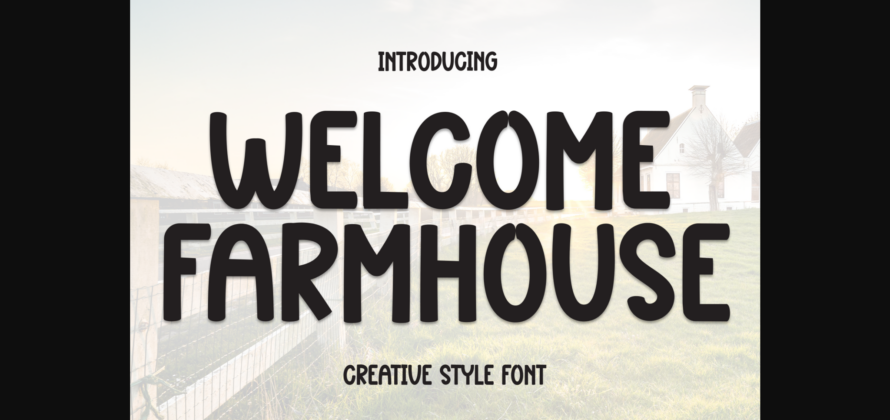 Welcome Farmhouse Font Poster 1