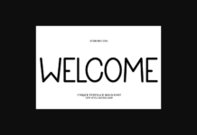 Welcome Font Poster 1