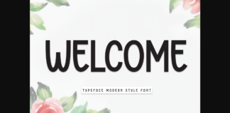 Welcome Font Poster 1