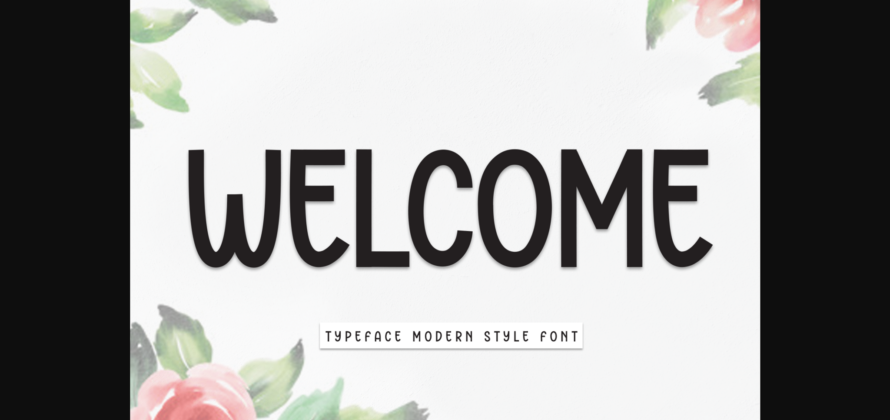 Welcome Font Poster 1