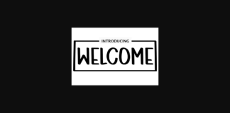 Welcome Font Poster 1