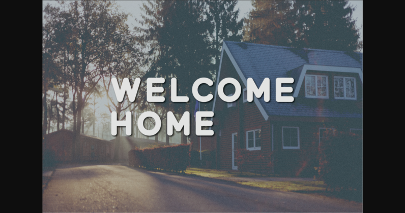 Welcome Home Font Poster 3
