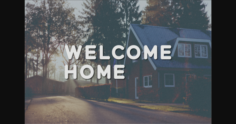 Welcome Home Font Poster 1