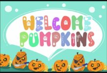 Welcome Pumpkins Font Poster 1