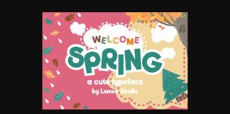 Welcome Spring Font Poster 1