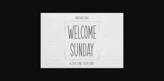 Welcome Sunday Font Poster 1