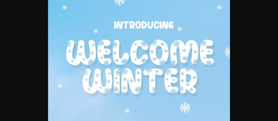 Welcome Winter Font Poster 3